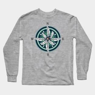 Follow your dreams compass rose Long Sleeve T-Shirt